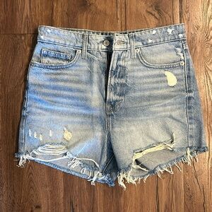 Lucky Brand high rise jean shorts, size 6/28.